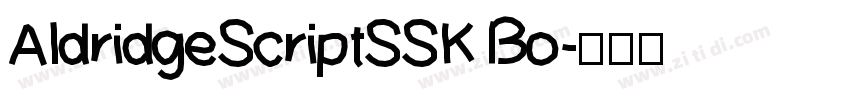 AldridgeScriptSSK Bo字体转换